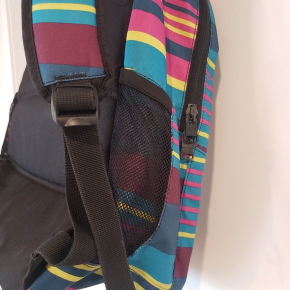 ROXY - Backpack Stripe Turquoise Pink and Yellow - unisex - Picture 5 of 15